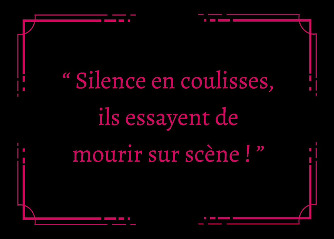 Cartes postales 'Phrases de coulisses